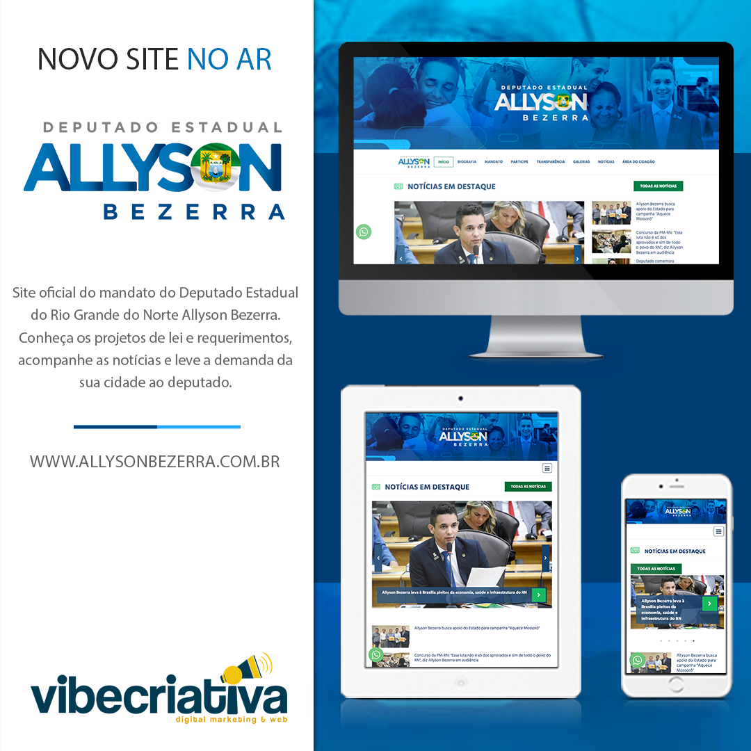 Site Oficial do Dep. Allyson Bezerra